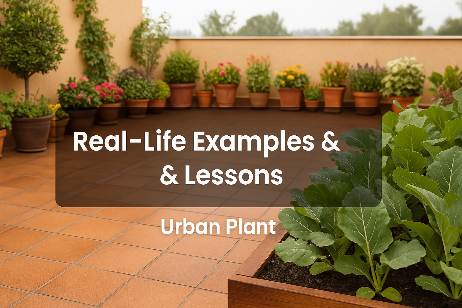 Real-life terrace gardening examples and lessons by Urban Plant.